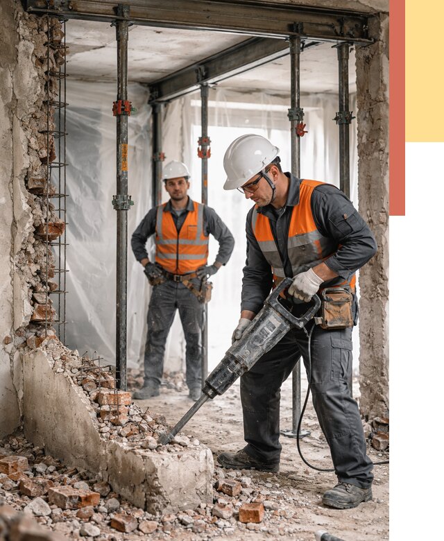 Снос несущих стен в Ставрополе от 10644 руб. — демонтаж несущей стены под ключ | ОТДЕЛОЧНИК-Ств