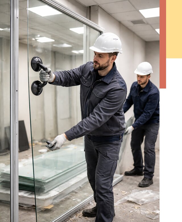 Демонтаж стеклянных перегородок в Ставрополе от 3323 руб. — быстро и недорого | ОТДЕЛОЧНИК-Ств