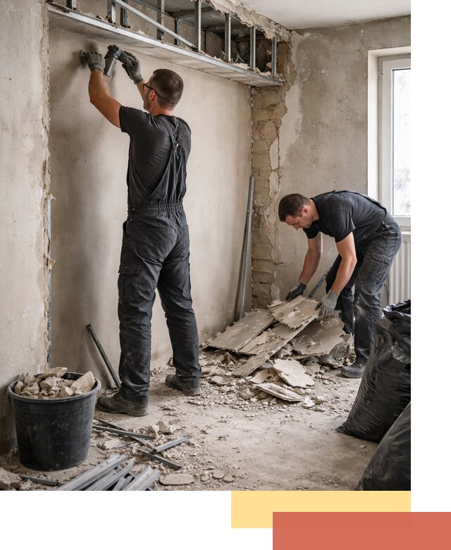 Демонтаж короба из гипсокартона в Ставрополе быстро и аккуратно