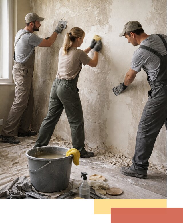 Очистка стен от клея и грунтовки в Ставрополе качественно и быстро