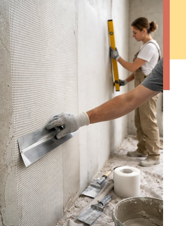 Армирование стен стеклосеткой в Ставрополе от 3323 руб. под ключ | ОТДЕЛОЧНИК-Ств