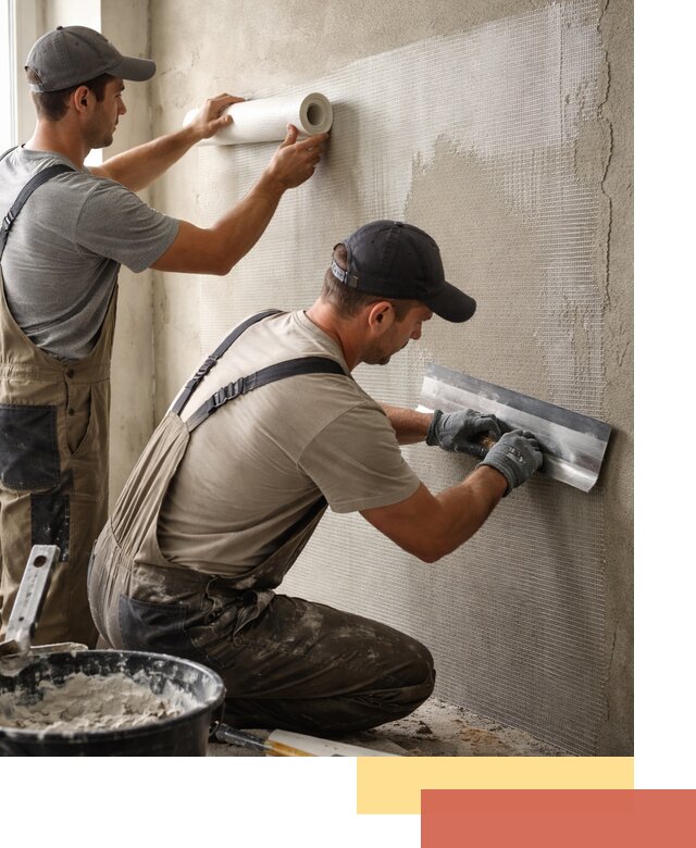 Армирование стен стеклосеткой в Ставрополе для прочной отделки