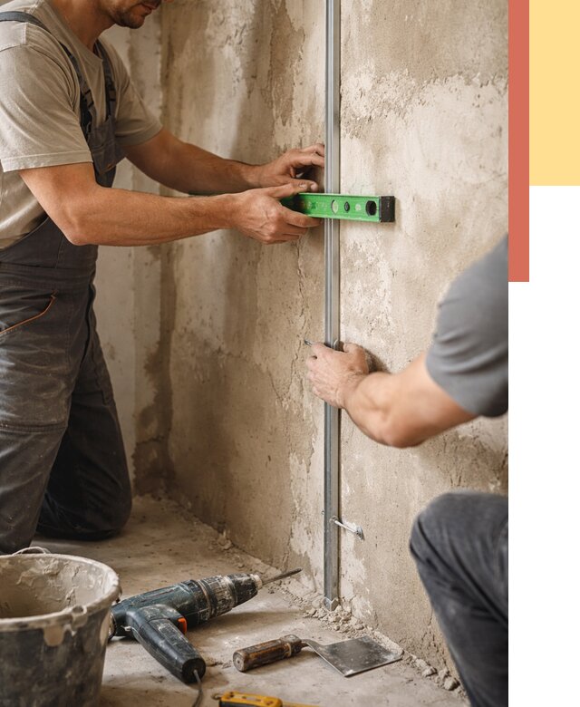 Установка штукатурных маяков в Ставрополе от 7269 руб. — быстро и недорого | ОТДЕЛОЧНИК-Ств