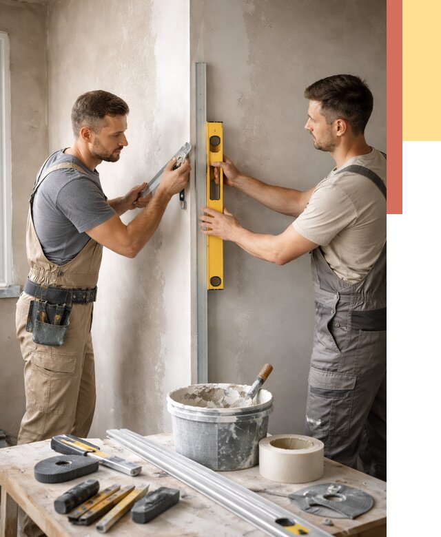 Выведение углов стен в Ставрополе от 1921 руб. быстро и недорого | ОТДЕЛОЧНИК-Ств