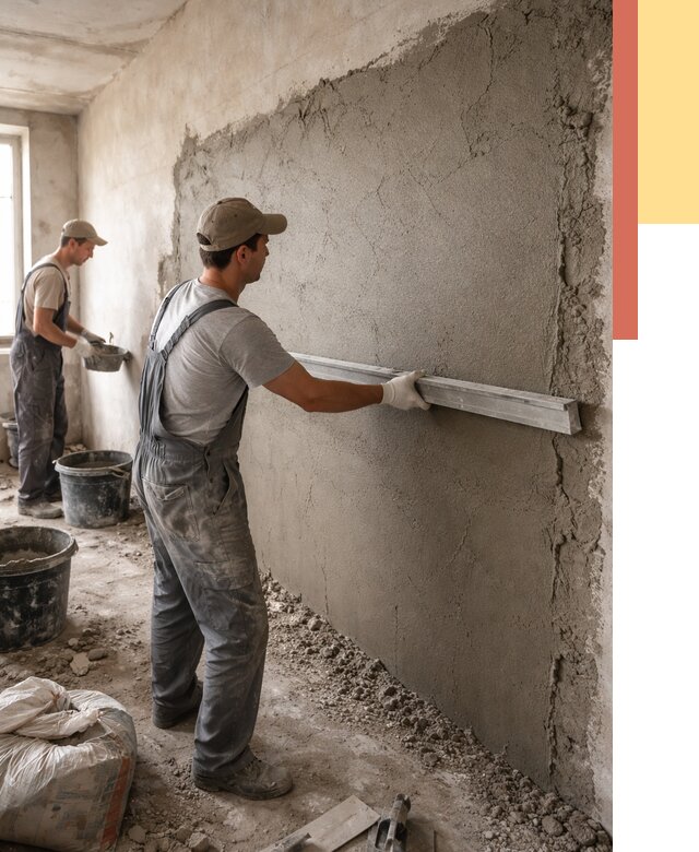 Цементная штукатурка стен в Ставрополе от 4673 руб/м2 — быстро и недорого | ОТДЕЛОЧНИК-Ств