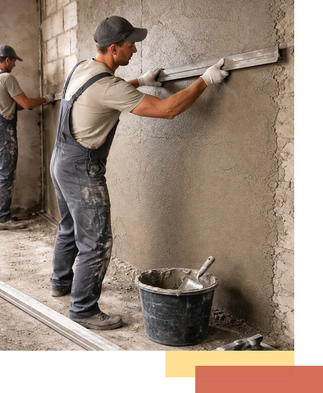Штукатурка стен цементно-песчаная в Ставрополе профессионально
