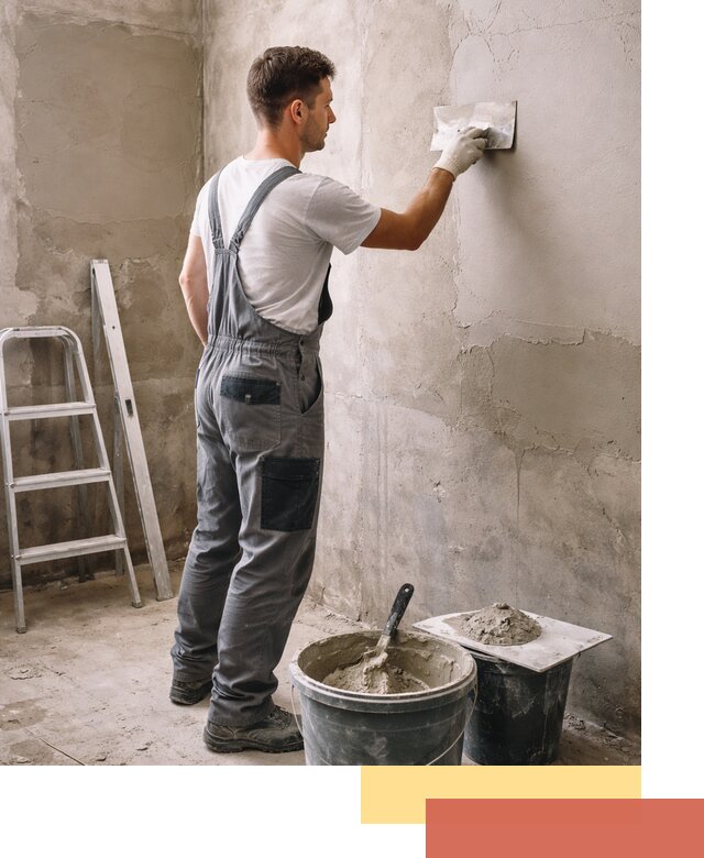 Штукатурка стен в ванной под ключ в Ставрополе