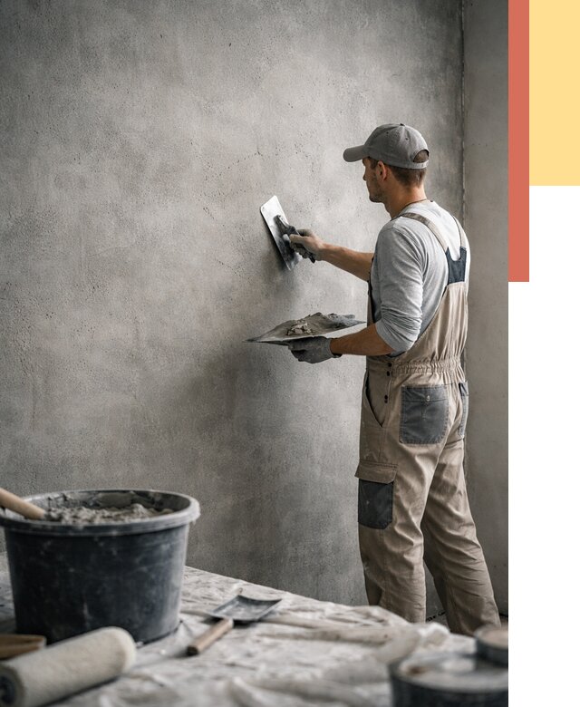 Декоративная штукатурка под бетон в Ставрополе от 2596 руб./м² — нанесение под ключ | ОТДЕЛОЧНИК-Ств