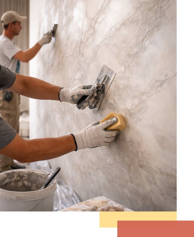 Декоративная штукатурка под мрамор в Ставрополе для стен и потолков
