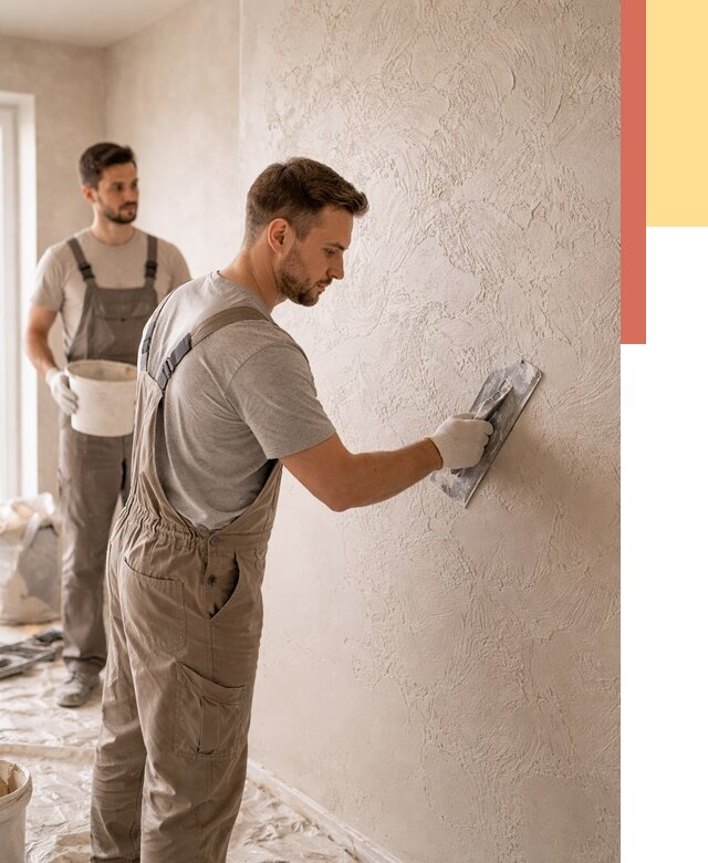 Фактурная штукатурка стен в Ставрополе от 4361 руб./м² — заказать под ключ | ОТДЕЛОЧНИК-Ств