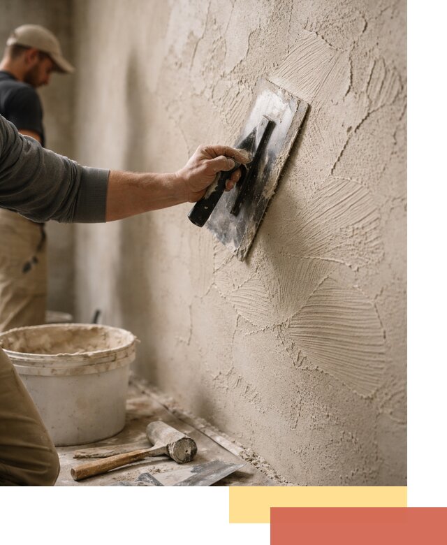 Фактурная штукатурка стен в Ставрополе — монтаж, отделка, реставрация