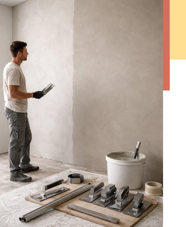 Нанесение микроцемента на стены в Ставрополе от 3323 руб./м2 под ключ | ОТДЕЛОЧНИК-Ств