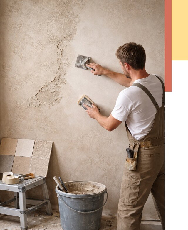 Ремонт декоративной штукатурки в Ставрополе от 4673 руб. под ключ | ОТДЕЛОЧНИК-Ств