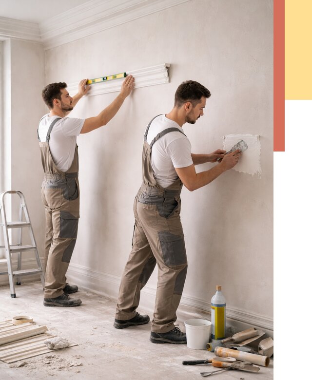 Монтаж лепнины на стены в Ставрополе от 4673 руб. — недорого, быстро | ОТДЕЛОЧНИК-Ств