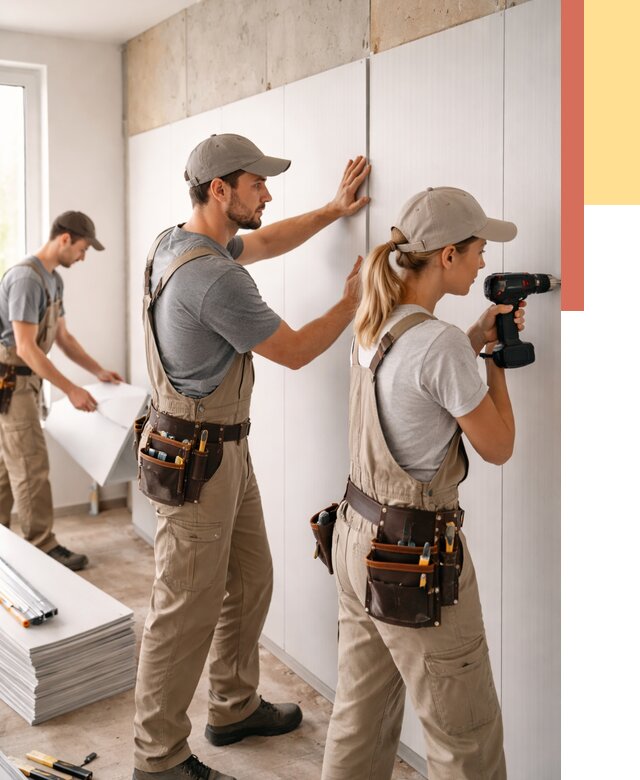 Монтаж ПВХ панелей на стены в Ставрополе от 467 руб/м2 — быстро и недорого | ОТДЕЛОЧНИК-Ств