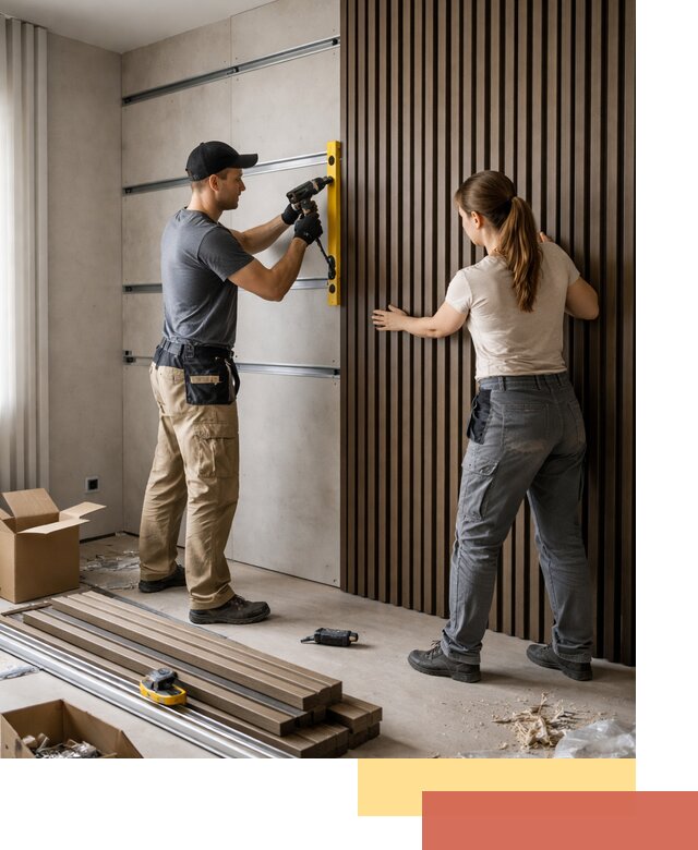 Монтаж реечных панелей на стены в Ставрополе