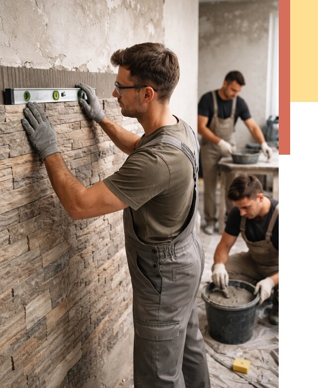 Монтаж искусственного камня в Ставрополе от 4673 руб. под ключ | ОТДЕЛОЧНИК-Ств