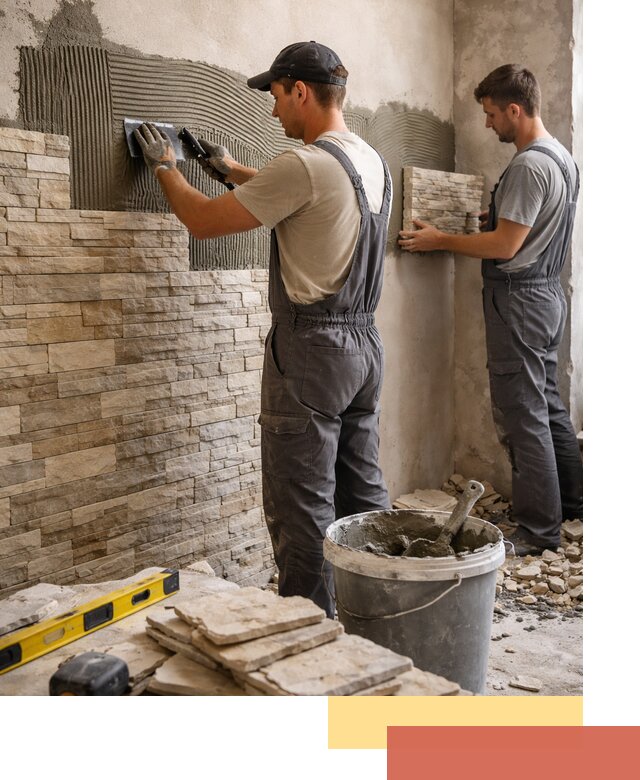 Монтаж искусственного камня в Ставрополе — облицовка стен и фасадов