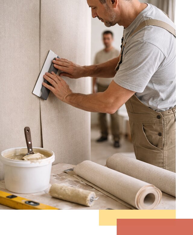 Поклейка текстильных обоев в Ставрополе профессионально и аккуратно