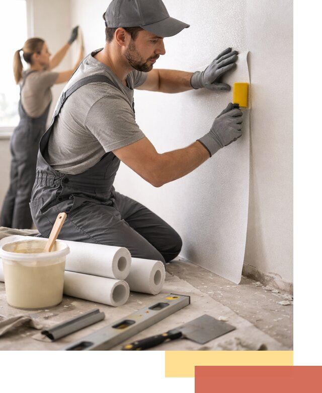 Поклейка стеклообоев профессионально в Ставрополе