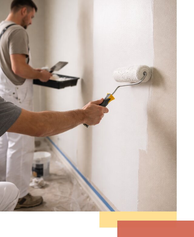 Покраска стен акриловой краской профессионально в Ставрополе