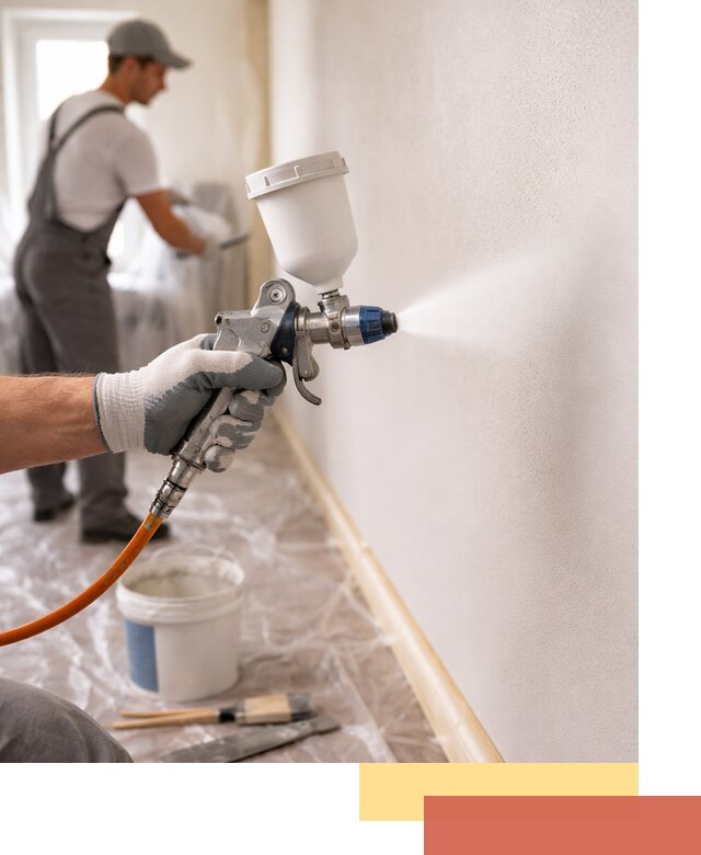 Покраска стен краскопультом в Ставрополе быстро и качественно