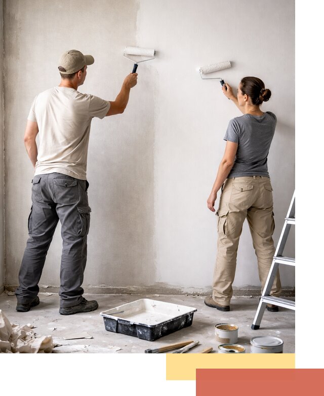 Окраска стен по стеклохолсту в Ставрополе качественно и долговечно