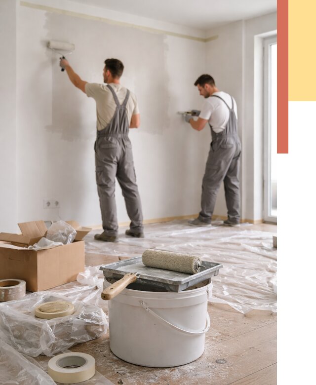 Покраска стен в квартире в Ставрополе от 2596 руб/м2 — быстро и недорого | ОТДЕЛОЧНИК-Ств