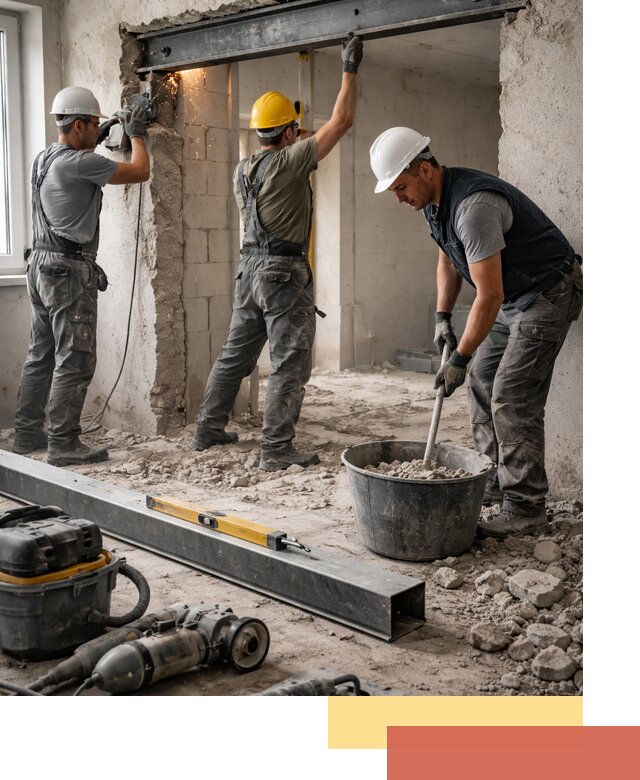 Создание проемов в стенах и несущих конструкциях в Ставрополе