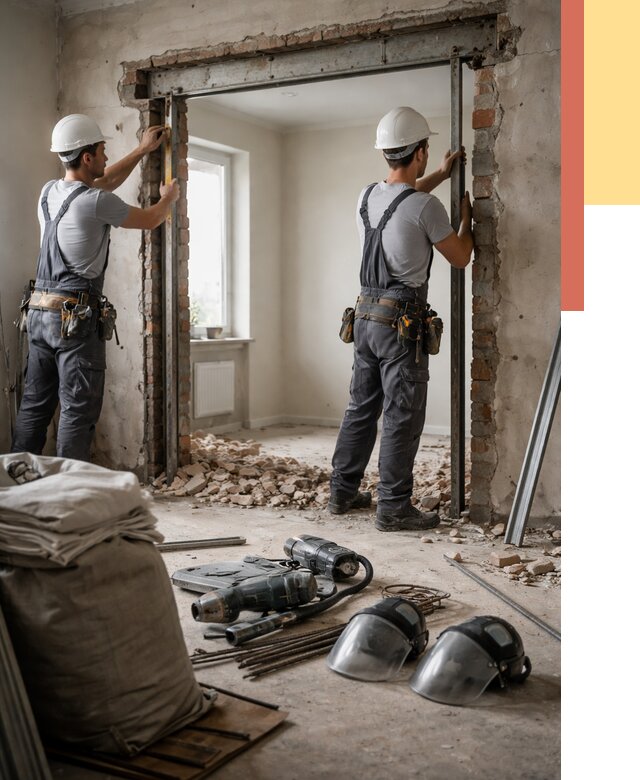 Расширение дверного проема в Ставрополе от 12980 руб. под ключ | ОТДЕЛОЧНИК-Ств