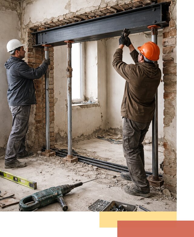 Усиление проема в стене в Ставрополе для расширения и безопасности