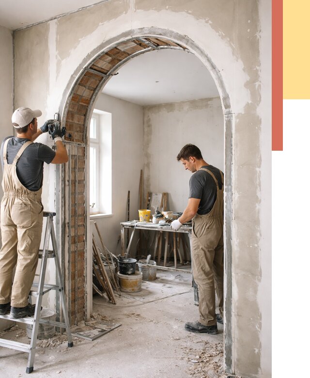 Устройство арочного проема в Ставрополе от 9865 руб. под ключ — быстро и недорого | ОТДЕЛОЧНИК-Ств