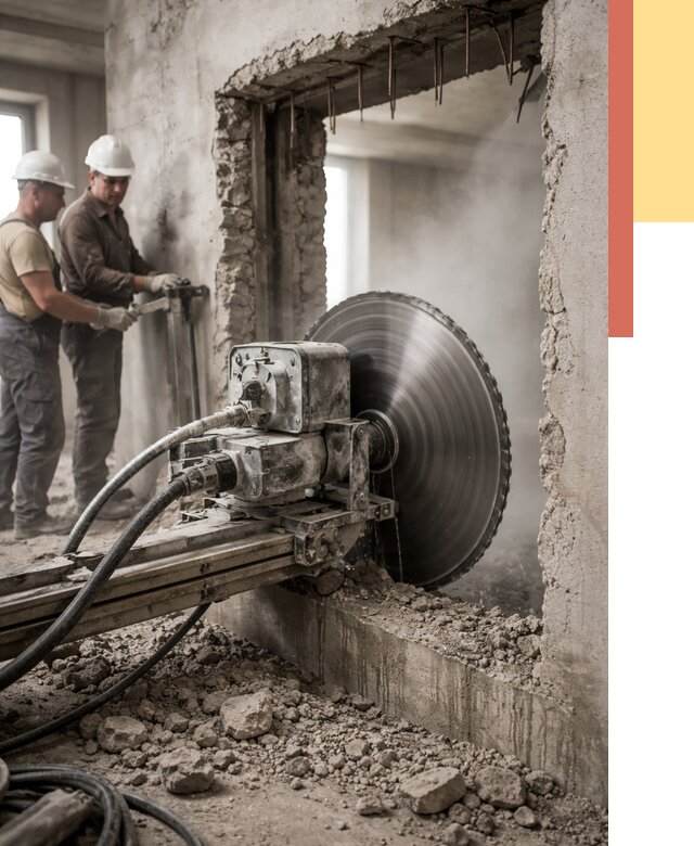 Алмазная резка проемов в Ставрополе от 4673 руб. быстро и недорого | ОТДЕЛОЧНИК-Ств