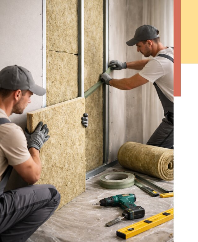 Шумоизоляция стен в Ставрополе под ключ от 1921 руб. | ОТДЕЛОЧНИК-Ств