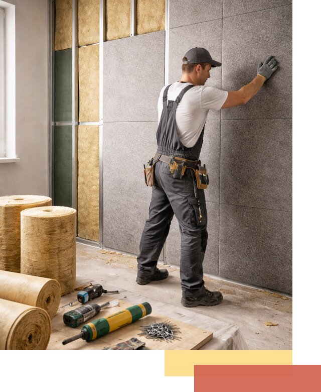 Профессиональная шумоизоляция стен в Ставрополе для квартиры и офиса