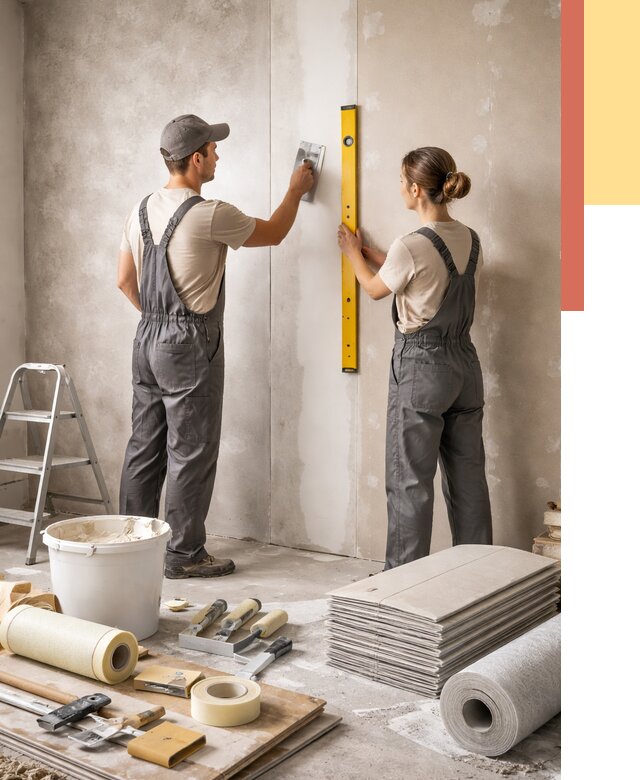 Отделка стен в Ставрополе от 1558 руб/м² — недорого, быстро, под ключ | ОТДЕЛОЧНИК-Ств