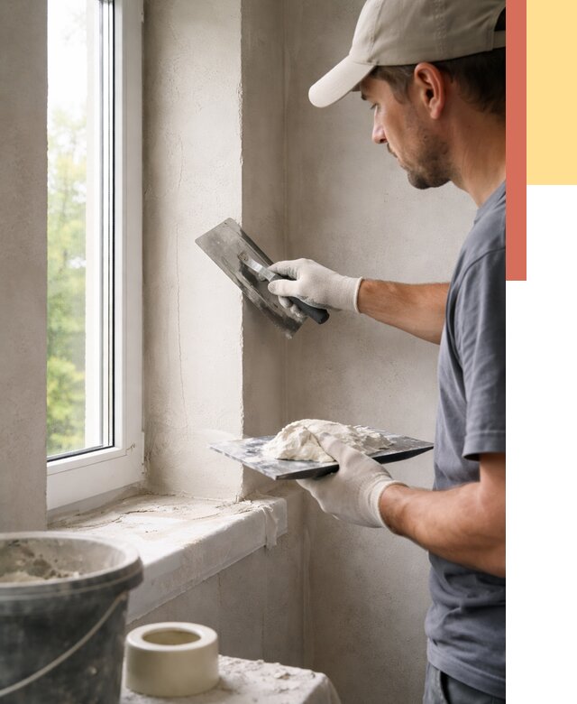 Штукатурка откосов в Ставрополе от 4673 руб/м² — услуги и выравнивание под ключ | ОТДЕЛОЧНИК-Ств