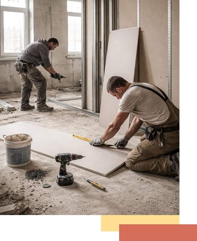 Кладка перегородок из ПГП под ключ в Ставрополе