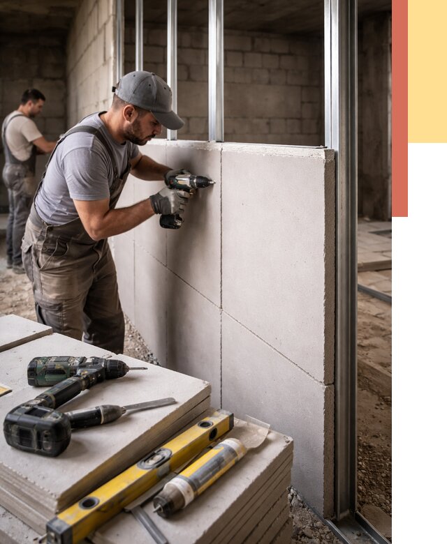 Кладка влагостойких перегородок ПГП в Ставрополе от 1246 руб. под ключ | ОТДЕЛОЧНИК-Ств