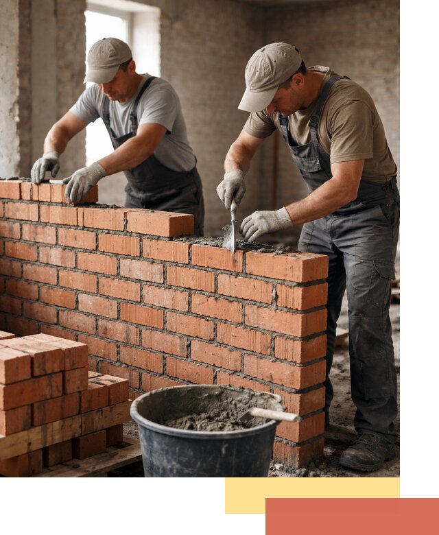 Кладка кирпичных перегородок под ключ в Ставрополе