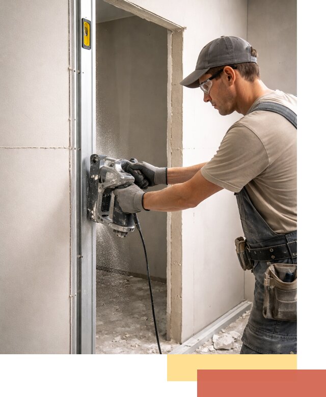 Устройство дверного проема в перегородке в Ставрополе