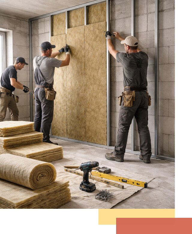 Шумоизоляция перегородок из блоков в Ставрополе — монтаж и защита шумоизоляцией