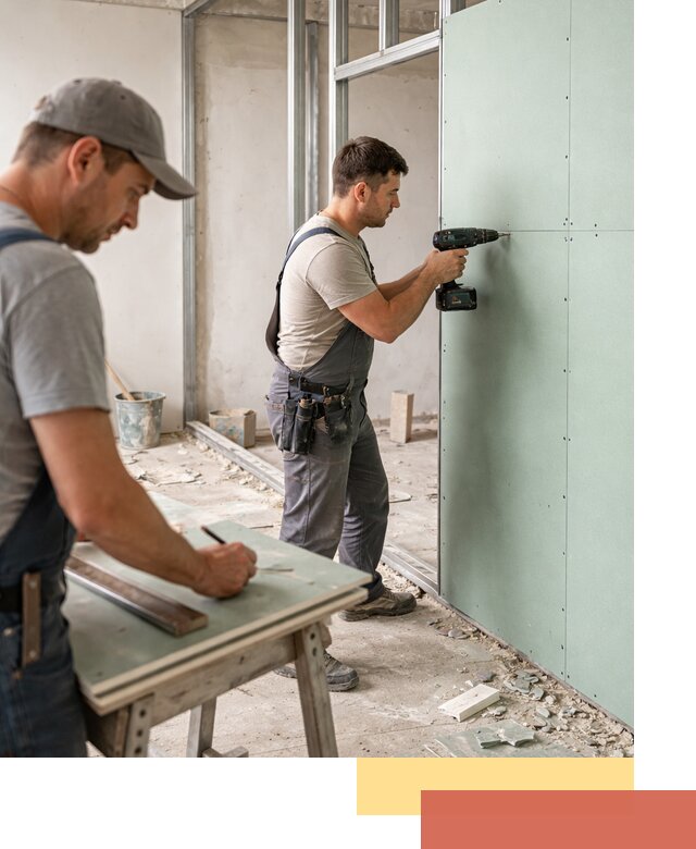 Перегородки из влагостойкого гипсокартона под ключ в Ставрополе