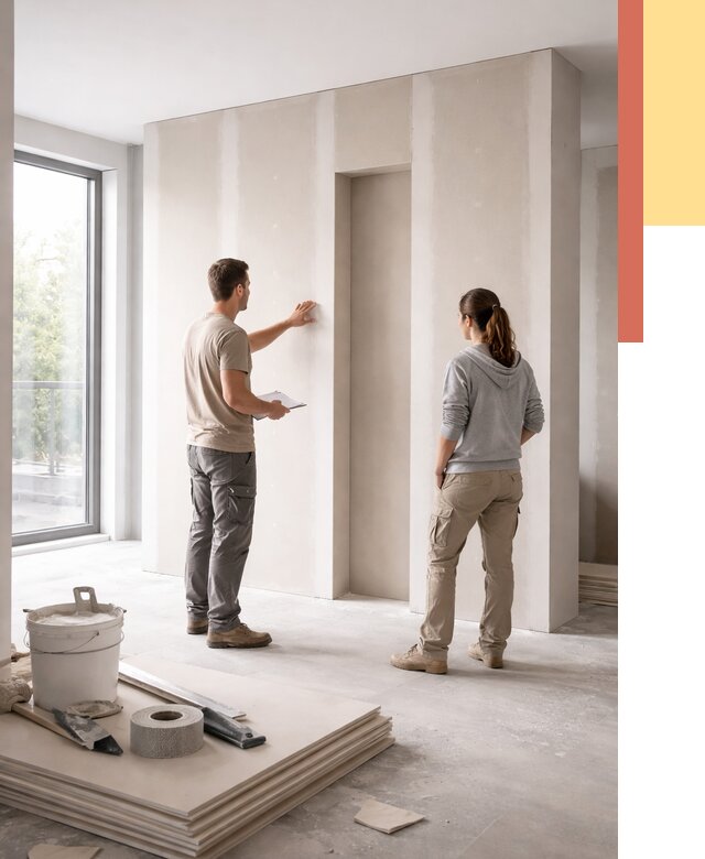 Зонирующая перегородка из гипсокартона в Ставрополе от 2908 руб. под ключ | ОТДЕЛОЧНИК-Ств