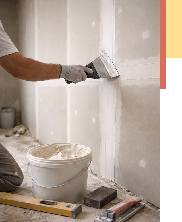 Шпаклевка перегородок из гипсокартона в Ставрополе от 2596 руб. — услуги ОТДЕЛОЧНИК-Ств