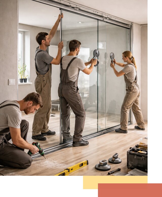 Изготовление стеклянных перегородок на заказ в Ставрополе