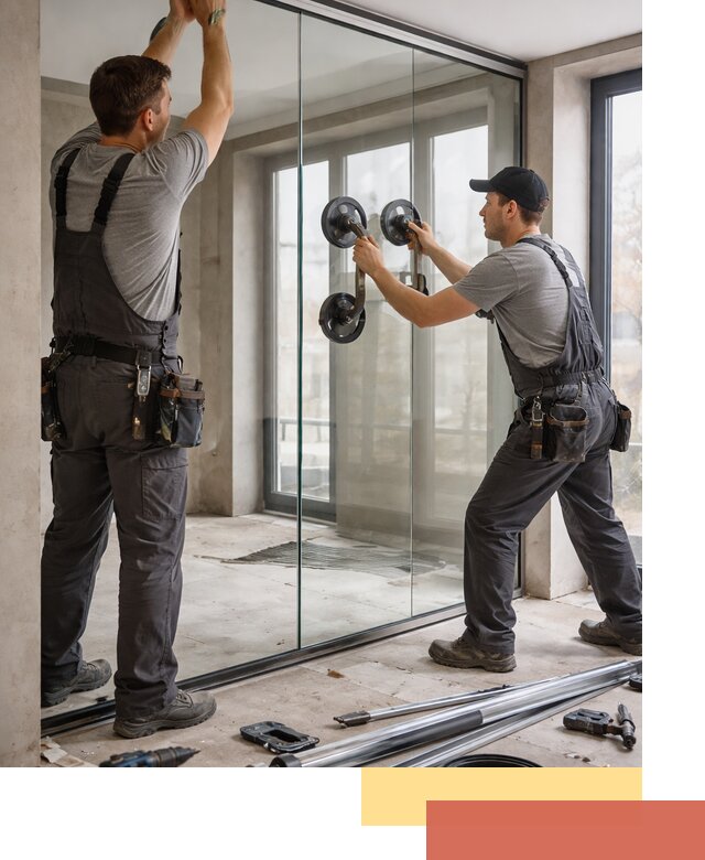 Цельностеклянные перегородки под ключ в Ставрополе