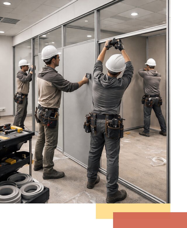 Мобильные офисные перегородки под ключ в Ставрополе