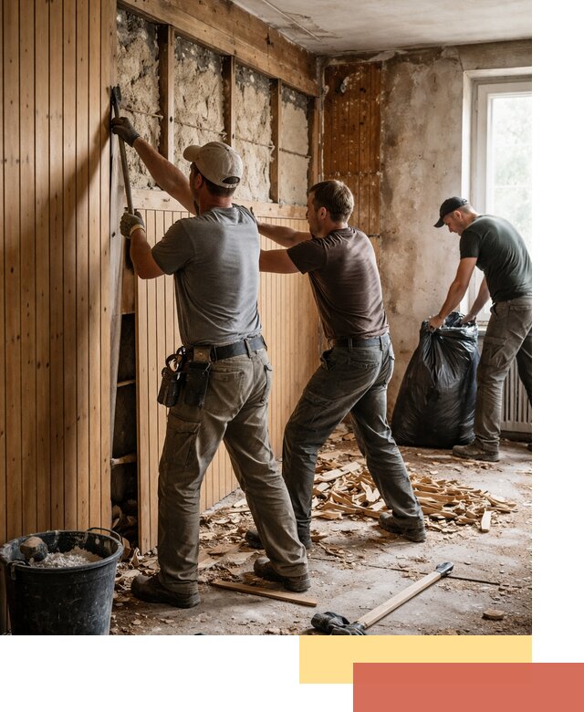 Демонтаж вагонки и вывоз материалов в Ставрополе