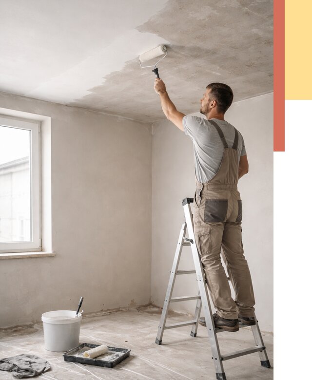 Грунтовка потолка в Ставрополе от 2596 руб. — быстро и недорого | ОТДЕЛОЧНИК-Ств